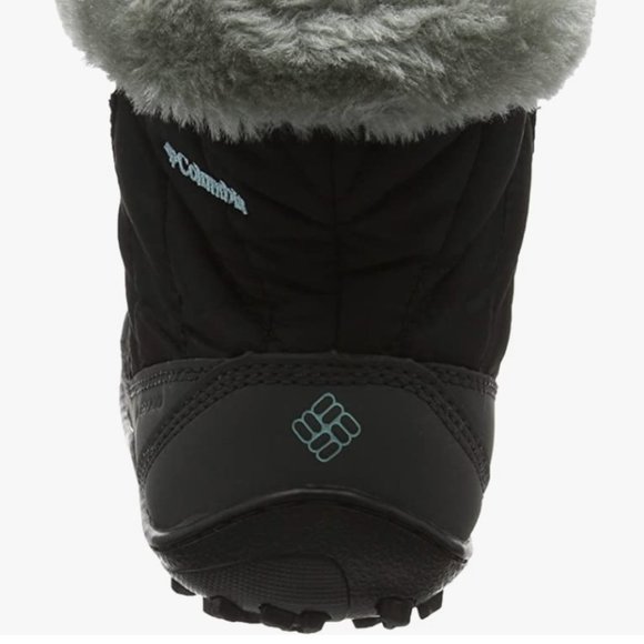Columbia Youth size 4 Minx Shorty Omni heat waterproof-K snow boot in black/grey - Picture 3 of 15